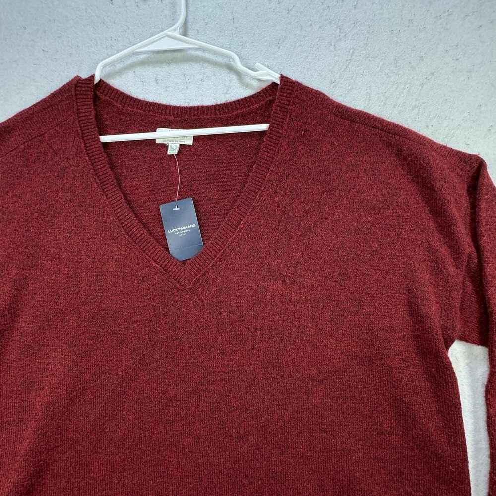 NEW $89 Lucky Brand Cloud Soft V-Neck Sweater Women's XL‎  Wool Blend Oversized - Picture 8 of 12